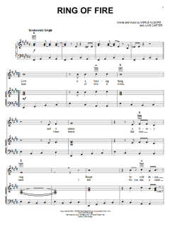 Ring Of Fire von Johnny Cash (Download) 