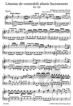 Litaniae de venerabili altaris sacramento KV 125 (W.A. Mozart) 