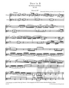 Duos für Violine und Viola von Wolfgang Amadeus Mozart 