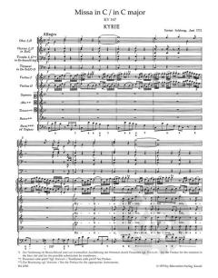 Missa C-Dur KV 167 von Wolfgang Amadeus Mozart (Download) 