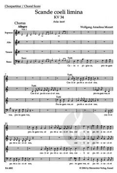 Scande coeli limina KV 34 von Wolfgang Amadeus Mozart (Download) 