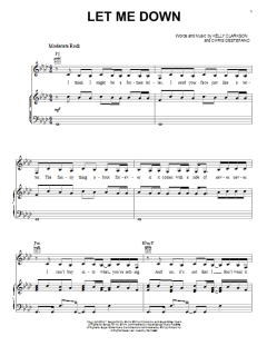 Let Me Down von Kelly Clarkson (Download) 