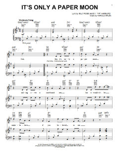It's Only A Paper Moon von Billy Rose (Download) 