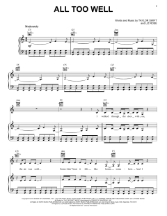 All Too Well von Taylor Swift (Download) 