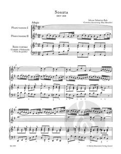 Triosonate BWV 1039 von Johann Sebastian Bach für zwei Flöten und Basso continuo im Alle Noten Shop kaufen