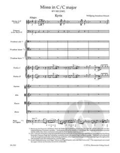 Missa C-Dur KV 220 (196b) von Wolfgang Amadeus Mozart (Download) 