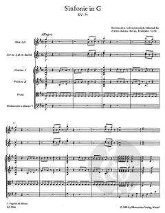 Sinfonie Nr. 10 G-Dur KV 74 von Wolfgang Amadeus Mozart (Download) 