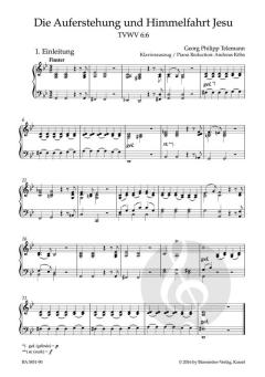 Die Auferstehung und Himmelfahrt Jesu von Georg Philipp Telemann (Download) 