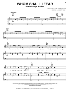 Whom Shall I Fear (God Of Angel Armies) von Chris Tomlin (Download) 