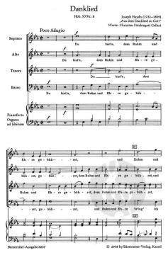 Danklied Du bist's, dem Ruhm und Ehre gebühret Hob XXVc: 8 (Joseph Haydn) 