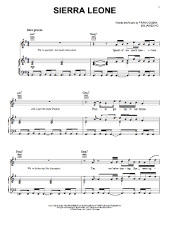 Sierra Leone von Frank Ocean (Download) 