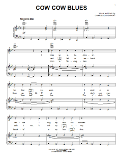Cow Cow Blues von Charles Davenport (Download) 