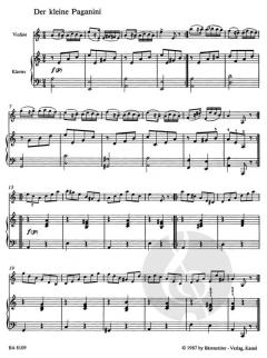 Der kleine Paganini - Etüden für Kinder von Christiane Bornemann für Violine und Klavier im Alle Noten Shop kaufen