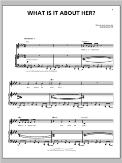 What Is It About Her? von Andrew Lippa (Download) 