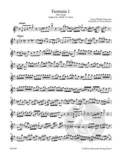 12 Fantasien für Viola da Gamba ohne Bass TWV 40:26-37 von Georg Philipp Telemann (Download) 