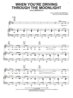 When You're Driving Through The Moonlight von Rodgers & Hammerstein (Download) 