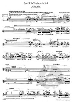Study III For Treatise On The Veil For solo violin von Matthias Pintscher (Download) 