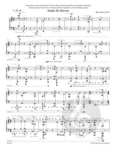 Studie für Klavier von Beat Furrer (Download) 