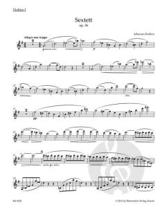 Sextett G-Dur op. 36 von Johannes Brahms (Download) 