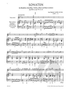 Neun Sonaten Heft 3 (Jean Baptiste Loeillet 'de Gant) 
