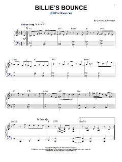 Billie's Bounce (Bill's Bounce) von Charlie Parker (Download) 