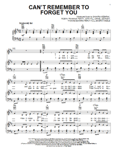 Can't Remember To Forget You von Shakira (Download) 