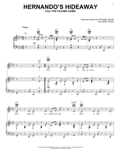 Hernando's Hideaway von Jerry Ross (Download) 