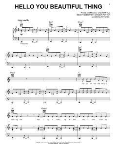 Hello You Beautiful Thing von Jason Mraz (Download) 