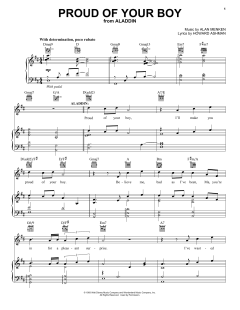Proud Of Your Boy von Alan Menken (Download) 