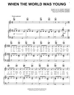 When The World Was Young von Frank Sinatra (Download) 