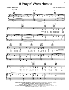 If Prayin' Were Horses von Frank Wildhorn (Download) 