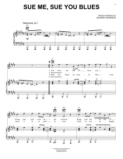 Sue Me, Sue You Blues von George Harrison (Download) 