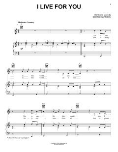 I Live For You von George Harrison (Download) 