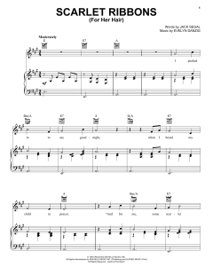 Scarlet Ribbons (For Her Hair) von Jack Segal (Download) 