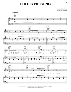 Lulu's Pie Song von Sara Bareilles (Download) 