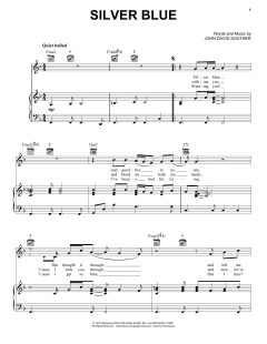 Silver Blue von J.D. Souther (Download) 