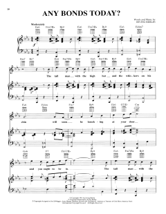Any Bonds Today von Irving Berlin (Download) 