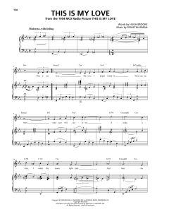 This Is My Love von Franz Waxman (Download) 