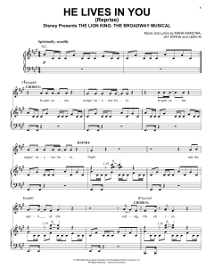 He Lives In You (Reprise) von Tim Rice (Download) 