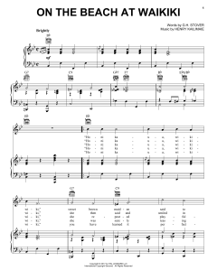 On The Beach At Waikiki von Henry Kailimaie (Download) 