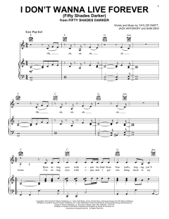 I Don't Wanna Live Forever von Taylor Swift (Download) 