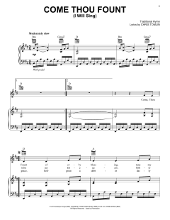 Come Thou Fount (I Will Sing) von Chris Tomlin (Download) 