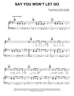 Say You Won't Let Go von James Arthur (Download) 