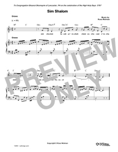Sim Shalom (Download) 