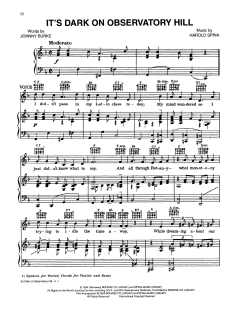 It's Dark On Observatory Hill von Harold Spina (Download) 