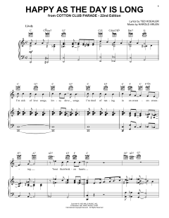 Happy As The Day Is Long von Harold Arlen (Download) 
