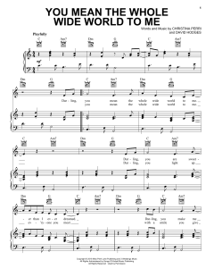 You Mean The Whole Wide World To Me von Christina Perri (Download) 