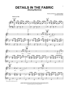 Details In The Fabric (Sewing Machine) von Jason Mraz (Download) 