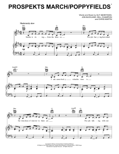 Prospekts March/Poppyfields von Coldplay (Download) 