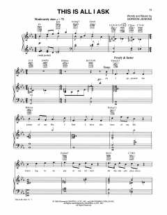 This Is All I Ask (Beautiful Girls Walk A Little Slower) von Gordon Jenkins (Download) 